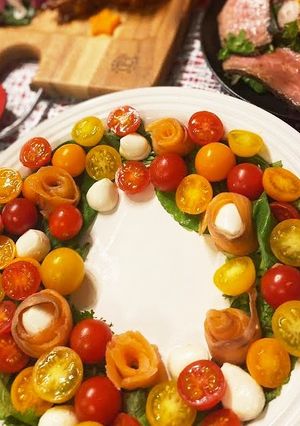 プチトマトのリースサラダ-レシピのメイン写真