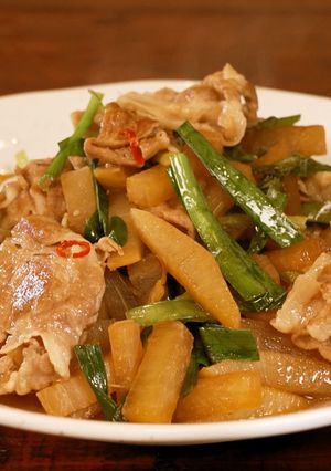 サッパリ美味しい!お酢の炒め煮【食遺産】-レシピのメイン写真