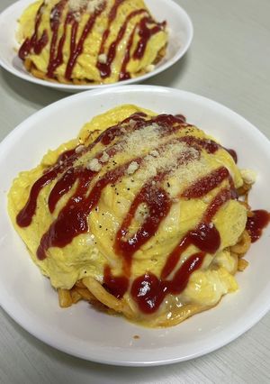 簡単時短15分でオムうどん-レシピのメイン写真