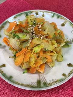 ピーラー野菜のじゃこ炒め-レシピのメイン写真