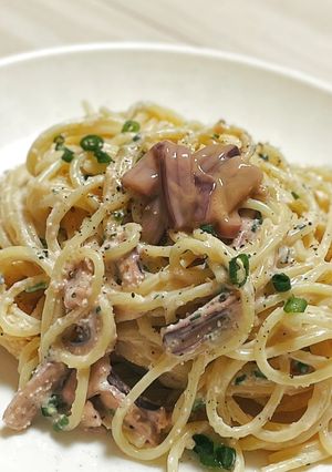 塩辛と明太子のクリームチーズパスタ-レシピのメイン写真