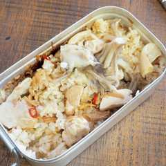 にんにく炊き込みご飯【キャンプ飯】-レシピのメイン写真