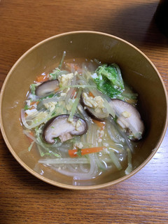 水菜の春雨スープ-レシピのメイン写真