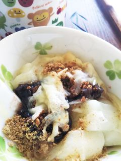 餡と 餅と とろけるチーズで デザート-レシピのメイン写真
