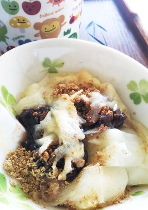 餡と 餅と とろけるチーズで デザート-レシピのメイン写真