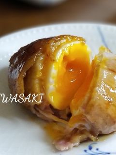 綺麗になれちゃう『半熟卵の豚肉巻き』-レシピのメイン写真
