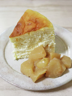 ふんわりチーズケーキ りんごバター味-レシピのメイン写真