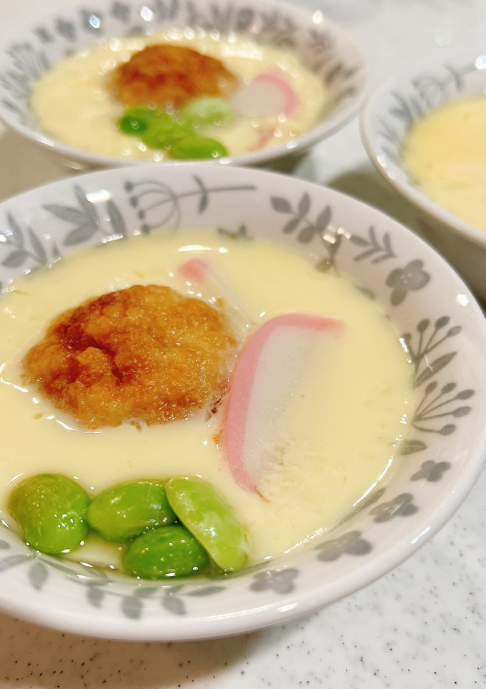 レンジで簡単！たこ焼き茶碗蒸し-レシピのメイン写真