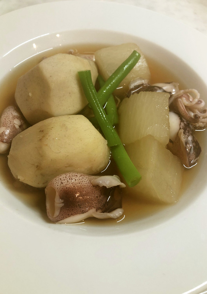 イカと根菜の食べる和風スープ-レシピのメイン写真