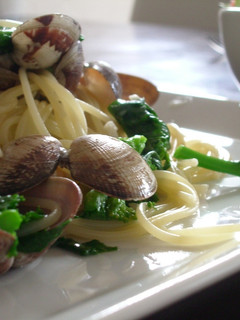 あさりと菜の花のパスタ(ボンゴレビアンコ-レシピのメイン写真