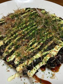 かぼちゃの天ぷら入りのお好み焼き♬-レシピのメイン写真