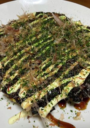 かぼちゃの天ぷら入りのお好み焼き♬-レシピのメイン写真