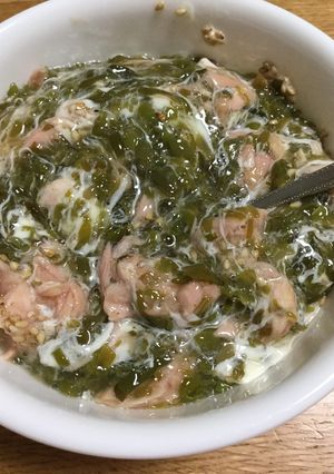 めかぶとツナのぽん酢マヨ和え-レシピのメイン写真