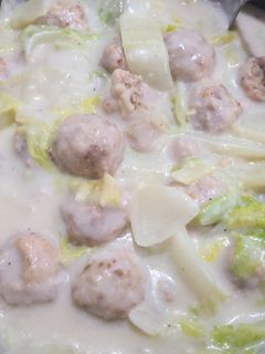 白菜と鶏団子の中華風クリーム煮-レシピのメイン写真