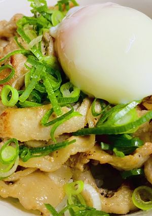 豚バラ肉で・マヨ醤〜ブタ丼-レシピのメイン写真