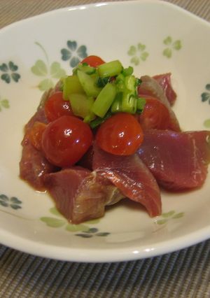 かつおとミニトマトのやさしいマリネ-レシピのメイン写真