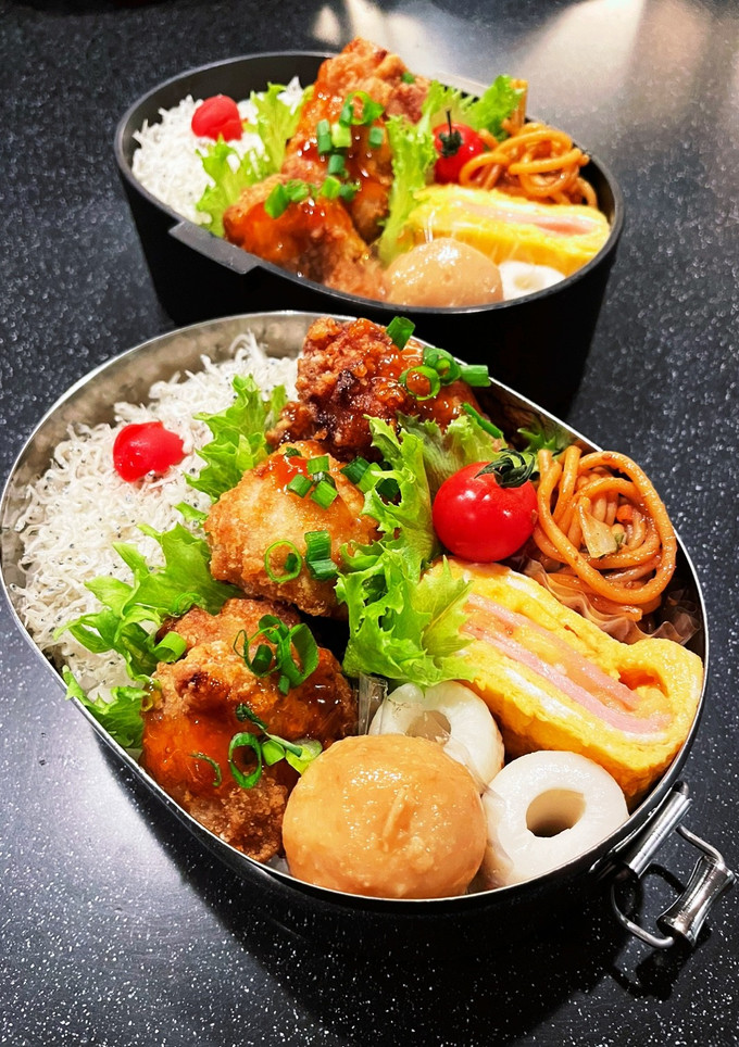 高校生弁当2023 1月13鶏の竜田揚げ-レシピのメイン写真
