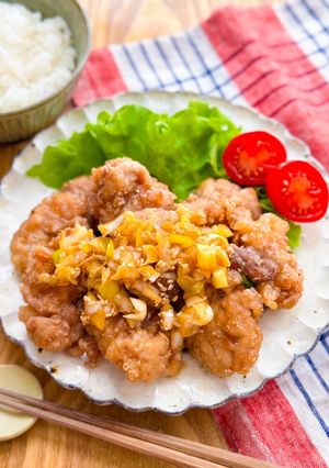 香味ダレがけ♩豚こまカリカリ揚げ-レシピのメイン写真