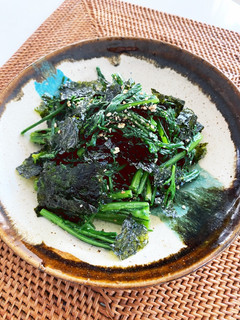 韓国海苔で簡単♪春菊のナムル-レシピのメイン写真