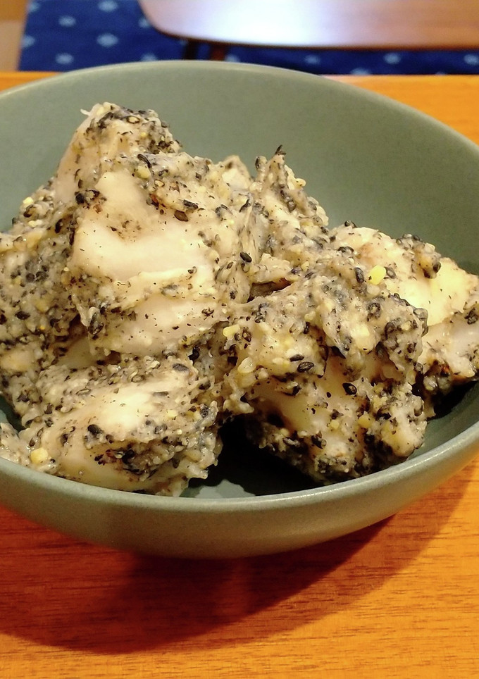 砂糖不使用！里芋の黒ごま関西味噌和え-レシピのメイン写真