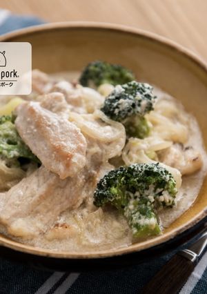 豚肉とブロッコリーの中華風クリーム煮-レシピのメイン写真
