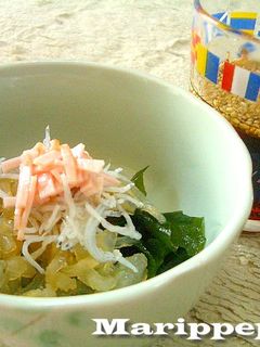 中華風甘酢★くらげとワカメの酢の物-レシピのメイン写真