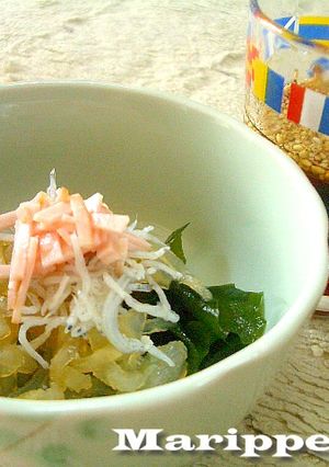 中華風甘酢★くらげとワカメの酢の物-レシピのメイン写真