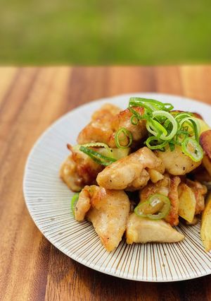 醤油にんにく香る、鶏肉とじゃがいも炒め。-レシピのメイン写真