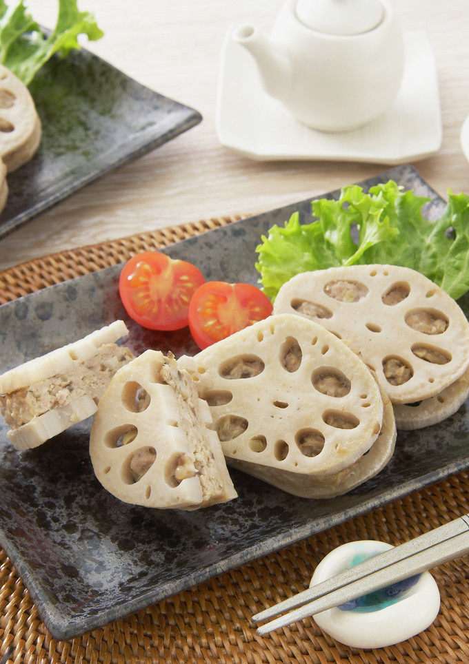レンジで簡単！れんこんのはさみ焼き-レシピのメイン写真