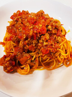 ミートソーススパゲティ-レシピのメイン写真