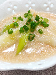 明太子とねぎ の ダシ あんかけ餅-レシピのメイン写真
