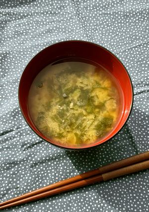 野沢菜と酒粕のお味噌汁-レシピのメイン写真