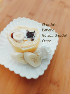 チョコバナナのミルクレープ-レシピのメイン写真