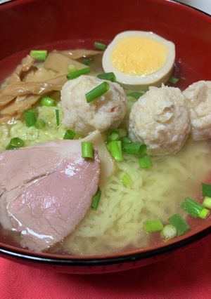 帆立鶏団子の旨塩ラーメン-レシピのメイン写真