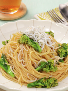 しらすと菜の花の和風ポン酢パスタ-レシピのメイン写真