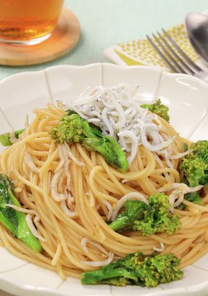 しらすと菜の花の和風ポン酢パスタ-レシピのメイン写真