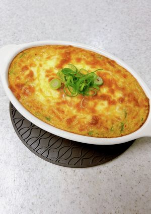 長芋とろろのチーズ焼き④腸活キムチえのき-レシピのメイン写真