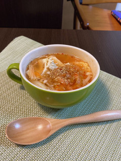 5分で出来る!韓国風豆腐スープ-レシピのメイン写真