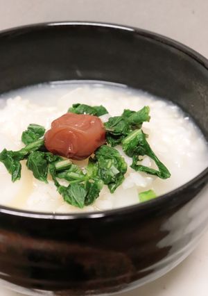 簡単美味♪七草にも♪熱湯で煮る蕪のお粥-レシピのメイン写真