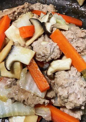 フライパン8分蒸し惣菜@豚ひき肉編-レシピのメイン写真
