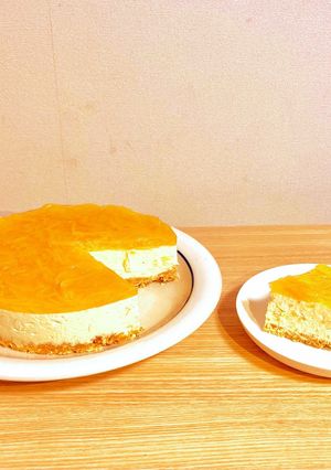 たっぷり柚子のレアチーズケーキ-レシピのメイン写真