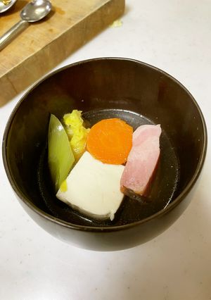 超簡単!スープ買いません、鍋。あるもので-レシピのメイン写真