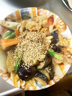 きな粉梅生姜焼味豚こま大根青椒肉絲風-レシピのメイン写真