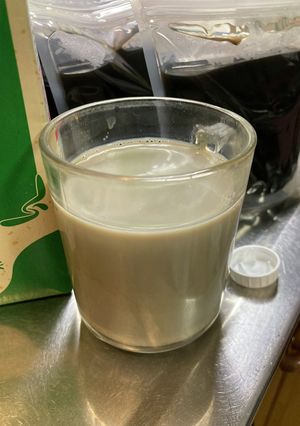 黒豆煮汁 豆乳割り-レシピのメイン写真