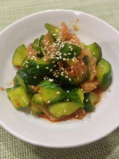 オイキムチ風!15分簡単キムチキュウリ-レシピのメイン写真