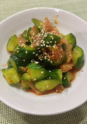 オイキムチ風！15分簡単キムチキュウリ-レシピのメイン写真
