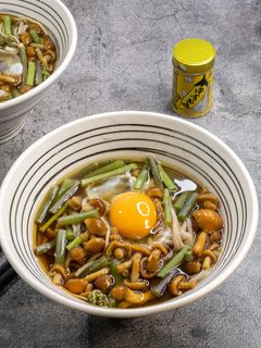 月見山菜なめこそば-レシピのメイン写真