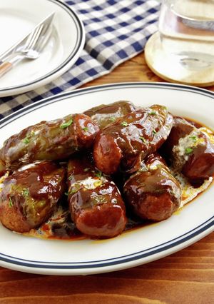 ☆簡単☆まるごとピーマンの肉詰め煮込み-レシピのメイン写真