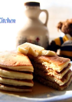 甘くないモーニングパンケーキ-レシピのメイン写真