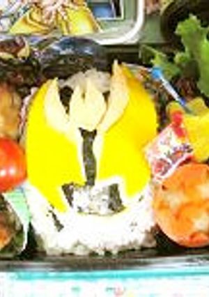 簡単キャラ弁☆仮面ライダーキバ-レシピのメイン写真